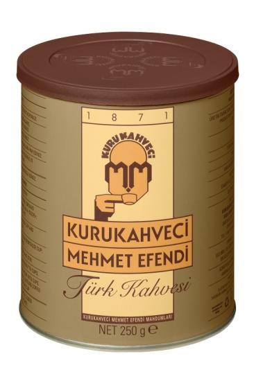 Kurukahveci Mehmet Efendi Türk Kahvesi Teneke Kutu 250 Gr